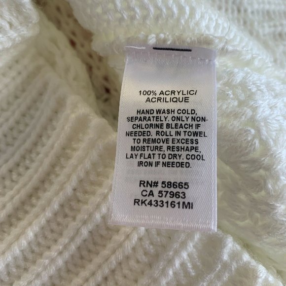 ABOUND Ivory Long Blouson Sleeve Crew Neck Sweater - Picture 7 of 8